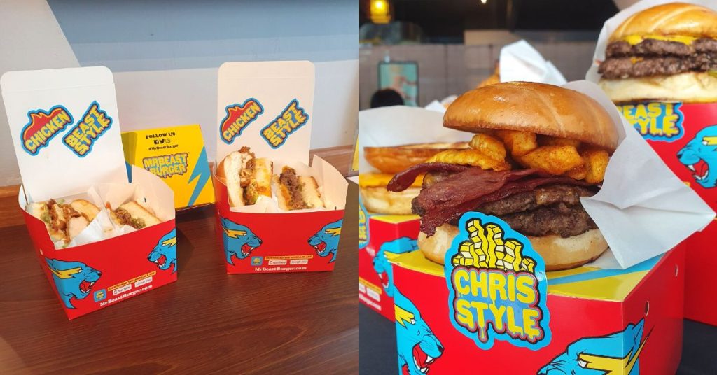 Mr Beast Burger Menu